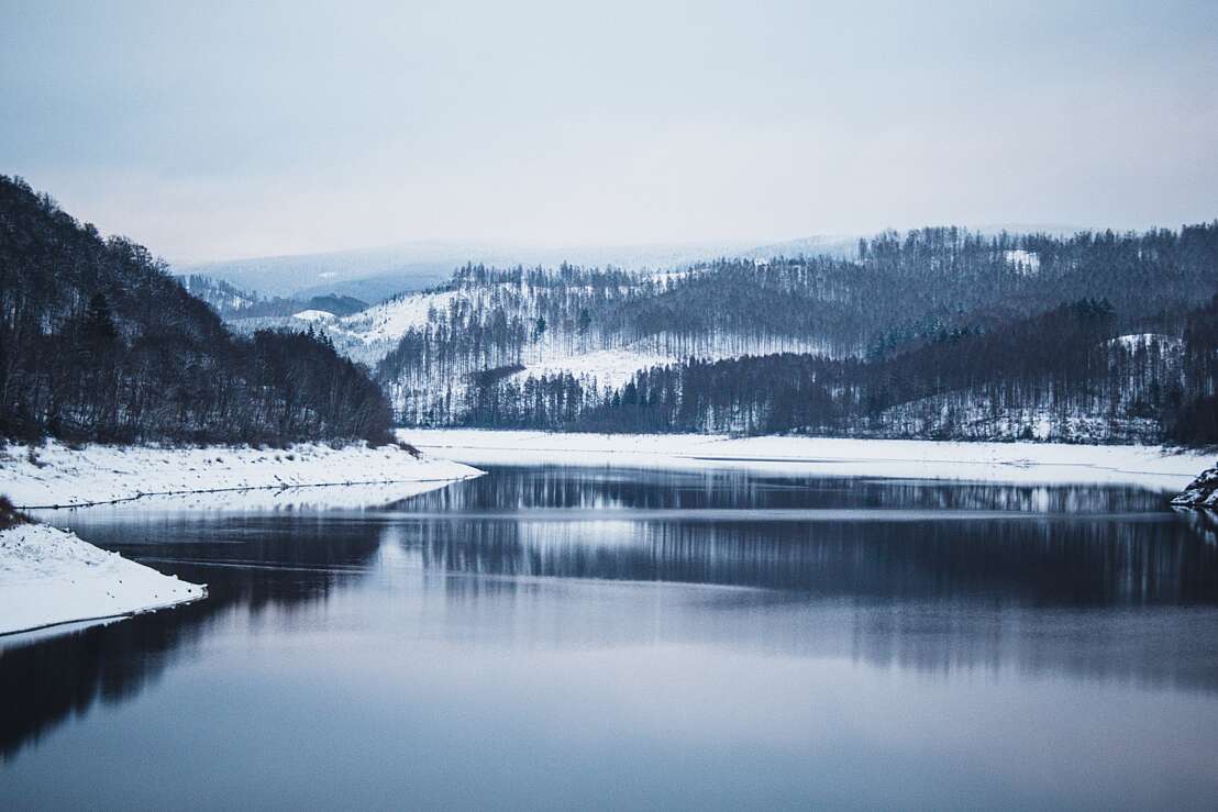 Sösetalsperre im Winter